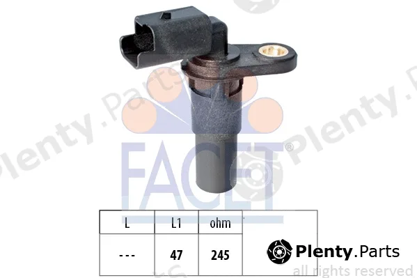 Facet 9.0536 — Sensor, crankshaft pulse Made in Italy - OE Equivalent