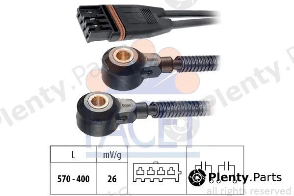 Facet 9.3196 — Knock Sensor Made in Italy - OE Equivalent