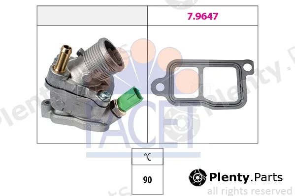 Facet 7.8732 — Thermostat, coolant Made in Italy - OE Equivalent