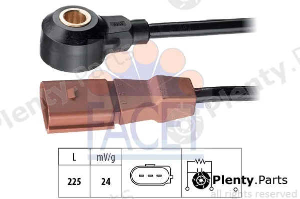 Facet 9.3036 — Knock Sensor Made in Italy - OE Equivalent