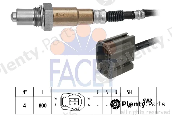 Facet 10.8562 — Lambda Sensor Made in Italy - OE Equivalent