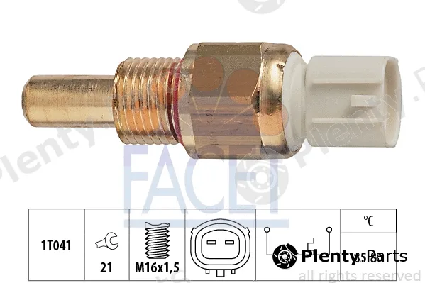 Facet 7.5278 — Temperature Switch, radiator fan Made in Italy - OE Equivalent