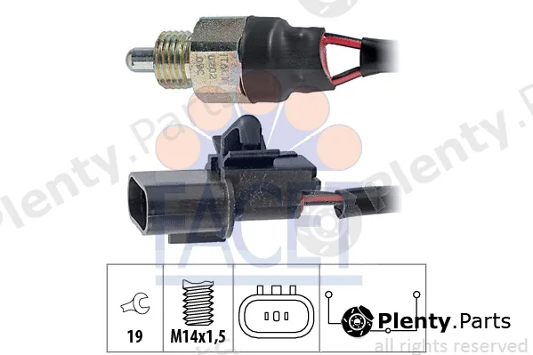 Facet 7.6202 — Switch, reverse light Made in Italy - OE Equivalent