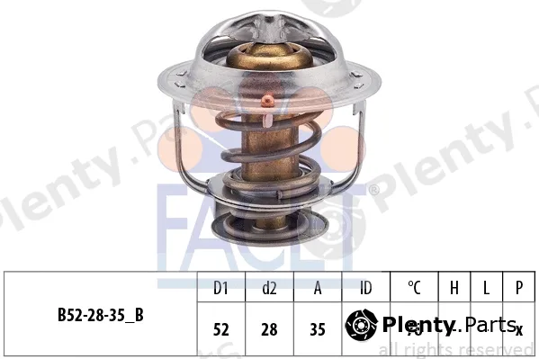 Facet 7.8317S — Thermostat, coolant Made in Italy - OE Equivalent