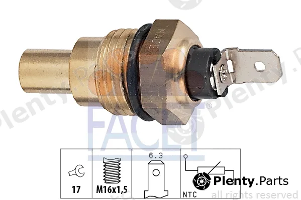 Facet 7.3042 — Sensor, coolant temperature Made in Italy - OE Equivalent