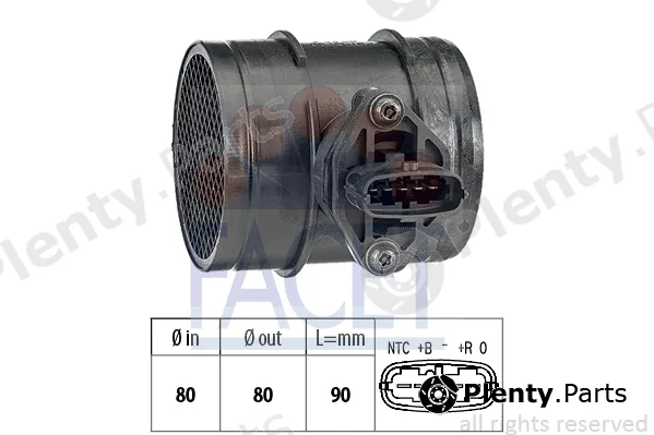 Facet 10.1300 — Mass Air Flow Sensor Made in Italy - OE Equivalent