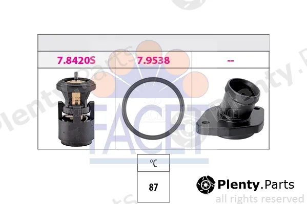 Facet 7.8559K — Thermostat, coolant Made in Italy - OE Equivalent