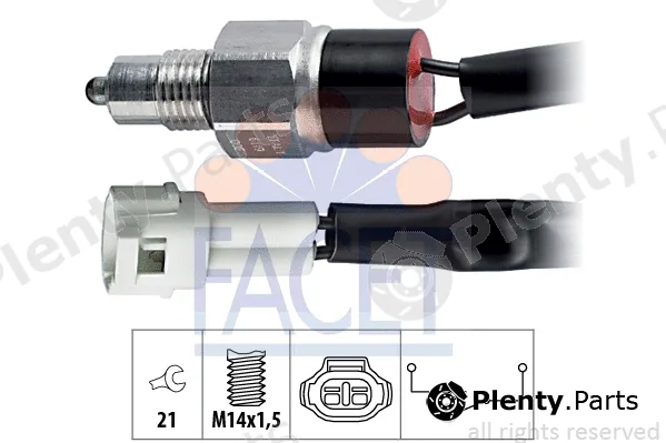 Facet 7.6119 — Switch, reverse light Made in Italy - OE Equivalent