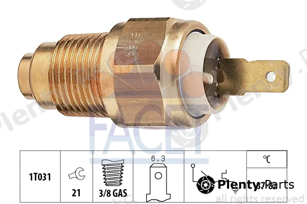 Facet 7.5154 — Temperature Switch, radiator fan Made in Italy - OE Equivalent