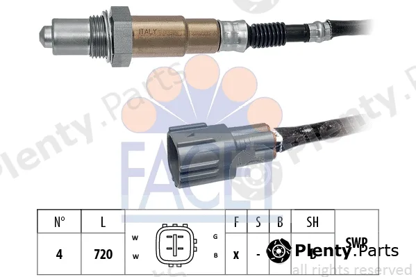 Facet 10.8539 — Lambda Sensor Made in Italy - OE Equivalent