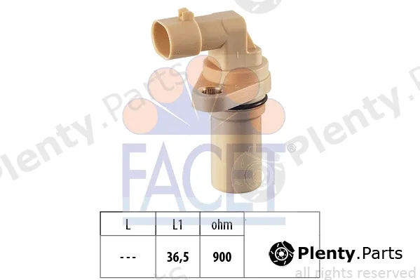 Facet 9.0379 — Sensor, crankshaft pulse Made in Italy - OE Equivalent