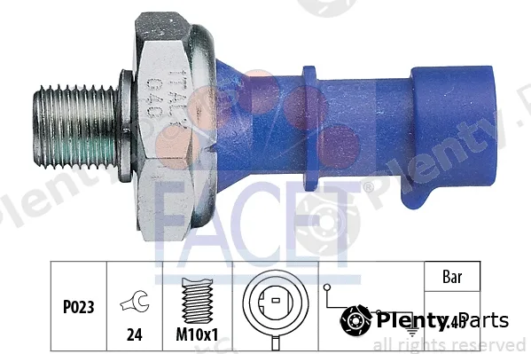Facet 7.0183 — Oil Pressure Switch Made in Italy - OE Equivalent
