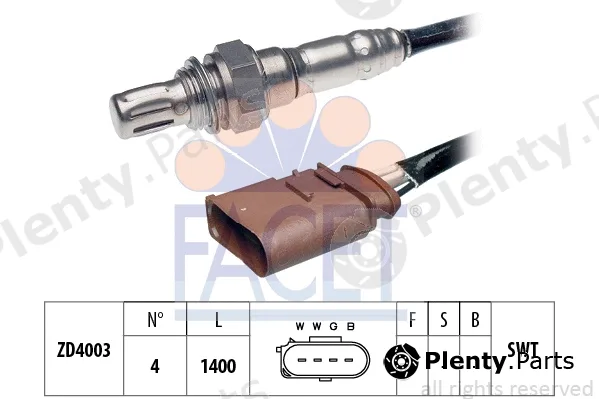 Facet 10.7180 — Lambda Sensor Made in Italy - OE Equivalent