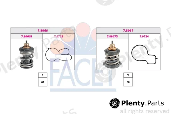 Facet 7.7983KK — Thermostat, coolant Made in Italy - OE Equivalent