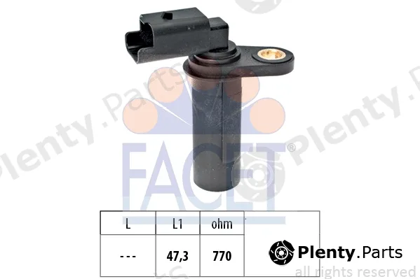 Facet 9.0538 — Sensor, crankshaft pulse Made in Italy - OE Equivalent
