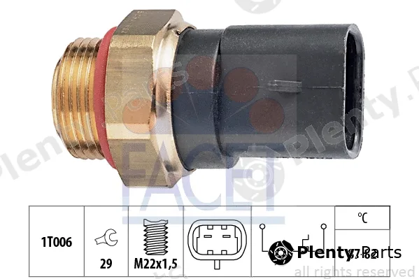 Facet 7.5230 — Temperature Switch, radiator fan Made in Italy - OE Equivalent