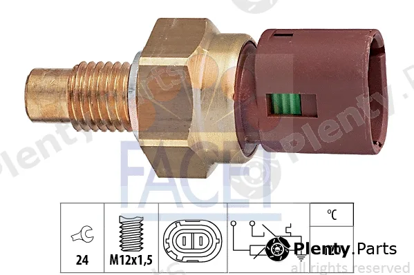 Facet 7.3549 — Sensor, coolant temperature Made in Italy - OE Equivalent
