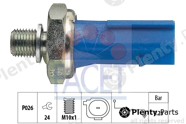Facet 7.0133 — Oil Pressure Switch Made in Italy - OE Equivalent