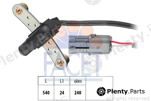Facet 9.0020 — Sensor, crankshaft pulse Made in Italy - OE Equivalent