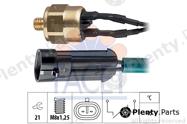 Facet 7.4124 — Temperature Switch, coolant warning lamp Made in Italy - OE Equivalent