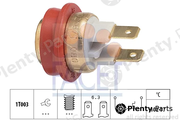 Facet 7.5208 — Temperature Switch, radiator fan Made in Italy - OE Equivalent