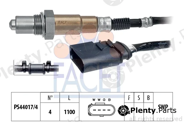 Facet 10.7356 — Lambda Sensor Made in Italy - OE Equivalent