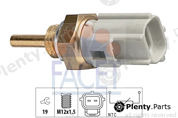 Facet 7.3323 — Sensor, coolant temperature Made in Italy - OE Equivalent