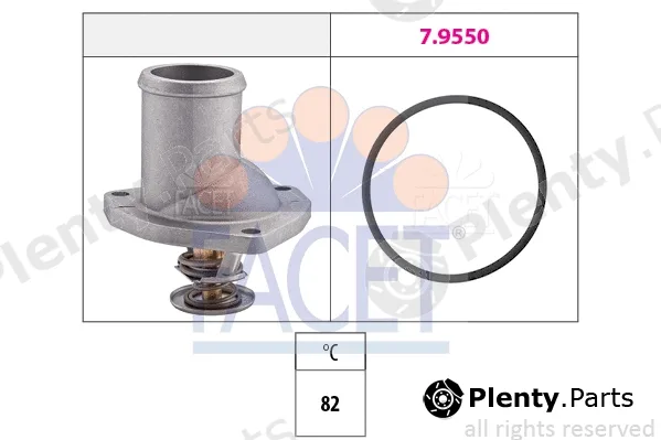 Facet 7.8195 — Thermostat, coolant Made in Italy - OE Equivalent