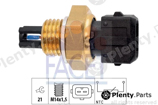 Facet 10.4015 — Sensor, intake air temperature Made in Italy - OE Equivalent