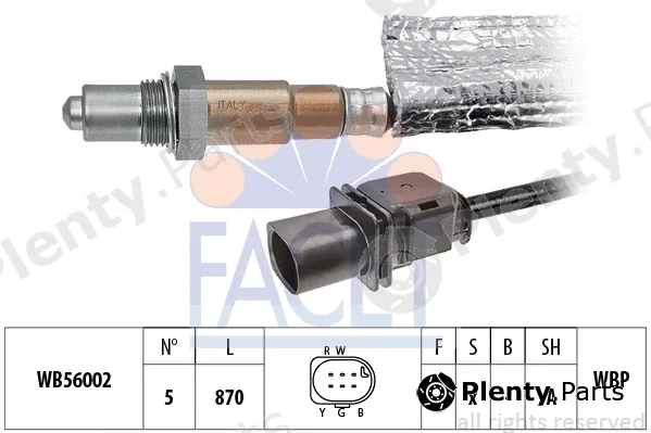 Facet 10.8483 — Lambda Sensor Made in Italy - OE Equivalent