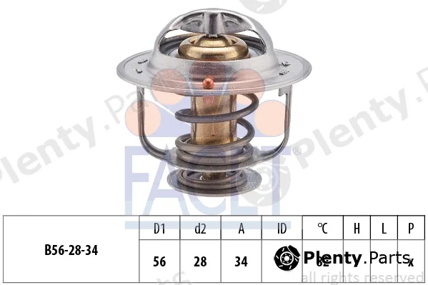 Facet 7.8360S — Thermostat, coolant Made in Italy - OE Equivalent