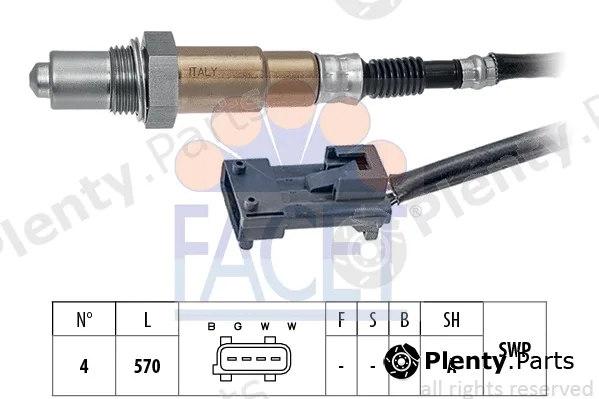 Facet 10.8318 — Lambda Sensor Made in Italy - OE Equivalent