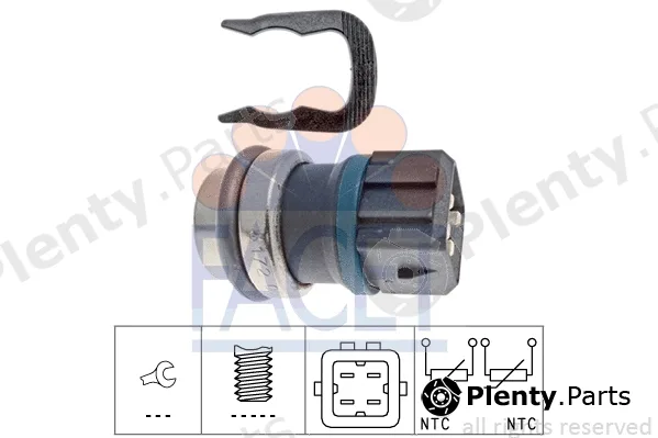 Facet 7.3172 — Sensor, oil temperature Made in Italy - OE Equivalent