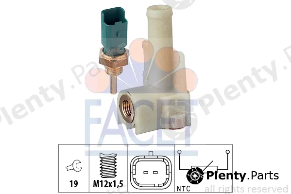 Facet 7.3233K — Sensor, coolant temperature Made in Italy - OE Equivalent