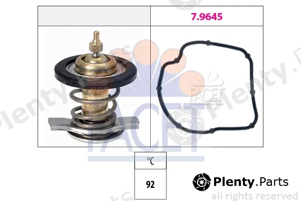 Facet 7.8590 — Thermostat, coolant Made in Italy - OE Equivalent