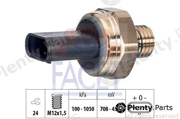 Facet 25.0011 — Sensor, oil pressure Made in Italy - OE Equivalent