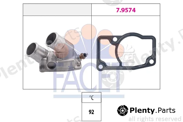 Facet 7.8345 — Thermostat, coolant Made in Italy - OE Equivalent