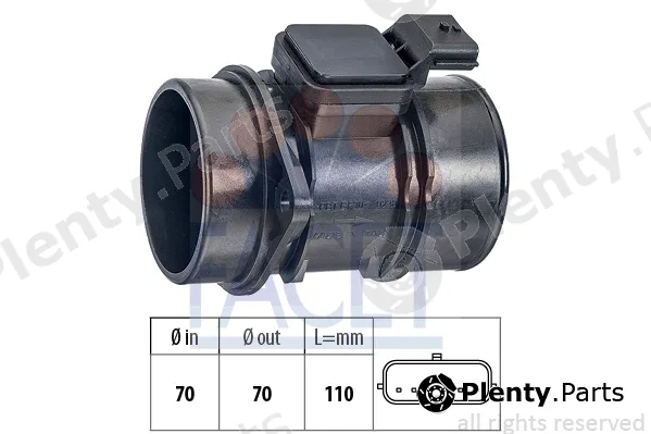 Facet 10.1363 — Mass Air Flow Sensor Made in Italy - OE Equivalent