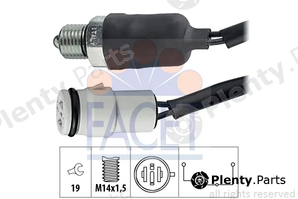 Facet 7.6158 — Switch, reverse light Made in Italy - OE Equivalent