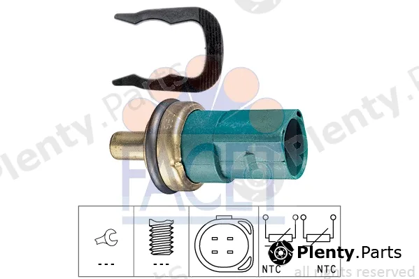 Facet 7.3258 — Sensor, coolant temperature Made in Italy - OE Equivalent