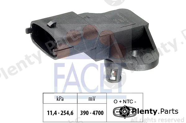 Facet 10.3092 — Air Pressure Sensor, altitude adaption Made in Italy - OE Equivalent