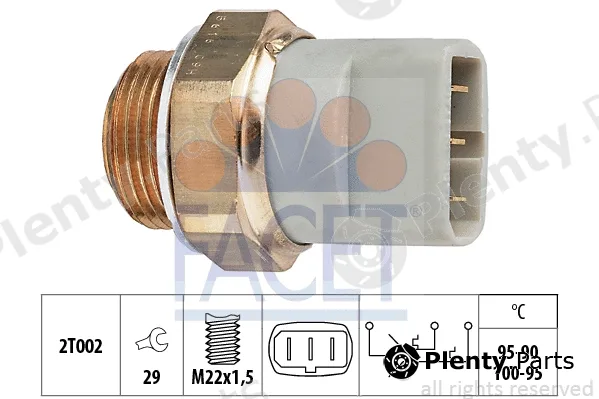 Facet 7.5616 — Temperature Switch, radiator fan Made in Italy - OE Equivalent