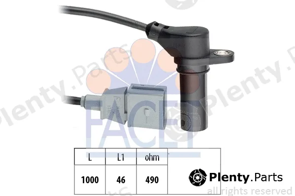 Facet 9.0218 — Sensor, crankshaft pulse Made in Italy - OE Equivalent