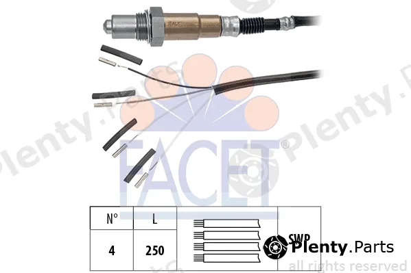 Facet 10.7007 — Lambda Sensor Made in Italy - OE Equivalent