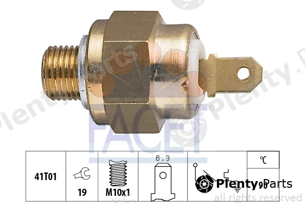 Facet 7.4093 — Temperature Switch, coolant warning lamp Made in Italy - OE Equivalent