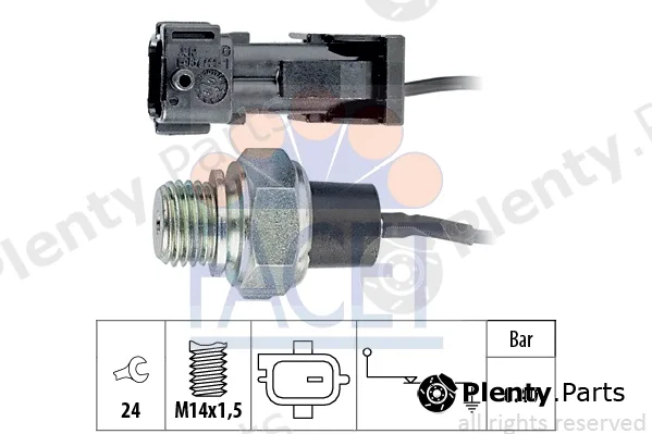 Facet 7.0144 — Oil Pressure Switch Made in Italy - OE Equivalent