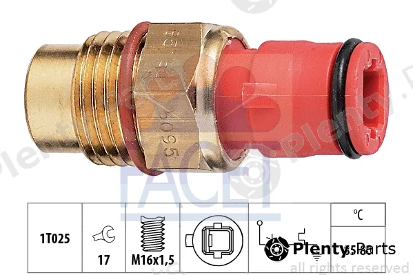 Facet 7.5095 — Temperature Switch, radiator fan Made in Italy - OE Equivalent