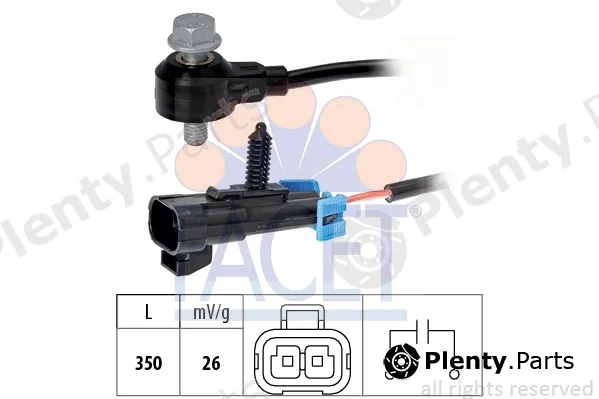 Facet 9.3093 — Knock Sensor Made in Italy - OE Equivalent