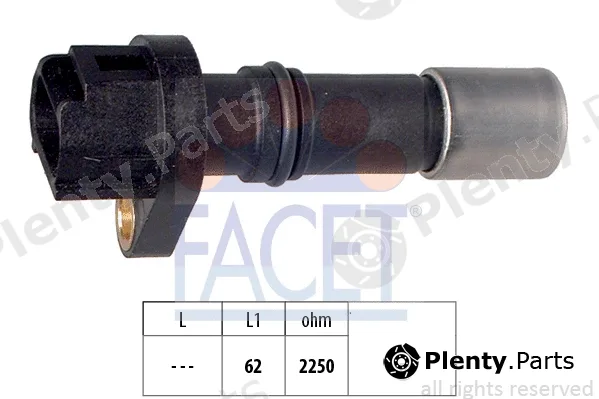 Facet 9.0461 — Sensor, crankshaft pulse Made in Italy - OE Equivalent