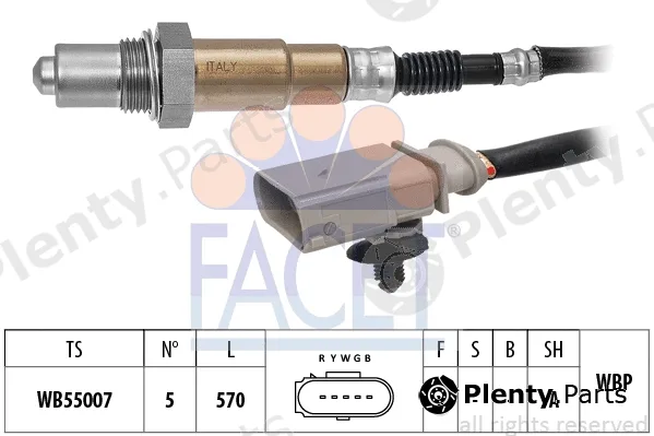 Facet 10.8574 — Lambda Sensor Made in Italy - OE Equivalent